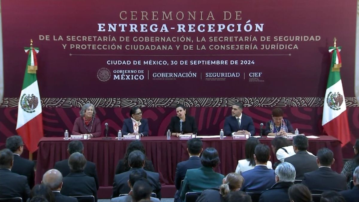 Sigue en vivo la entrega-recepción de la Segob, SSPC y Consejería Jurídica