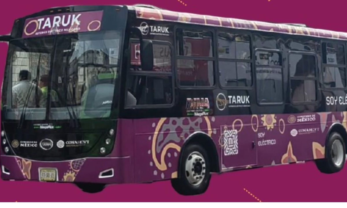 Presentan a “Taruk” el primer autobús 100% eléctrico diseñado por manos mexicanas.