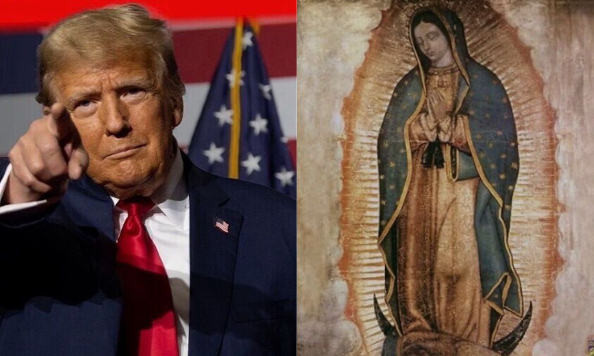 Trump utiliza imagen de la Virgen de Guadalupe para atraer a votantes latinos