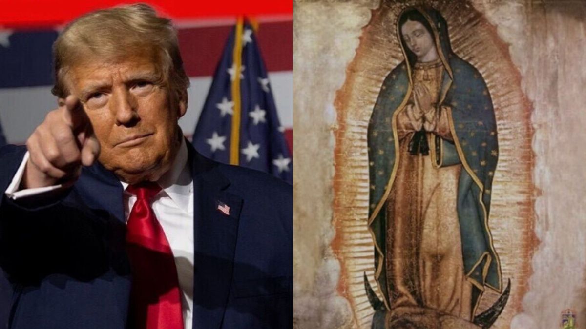 Trump utiliza imagen de la Virgen de Guadalupe para atraer a votantes latinos