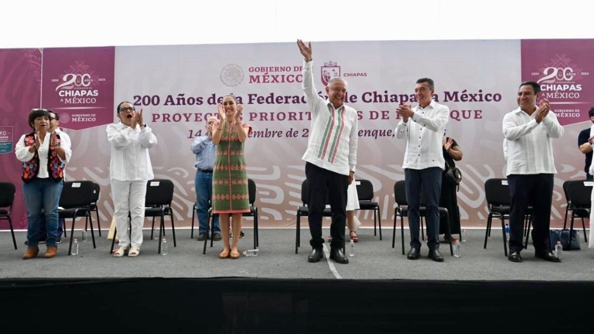 AMLO señaló que en unos días le dejará la carga del país a Claudia Sheinbaum, quien, dijo, se convertirá en la mejor presidenta del mundo.