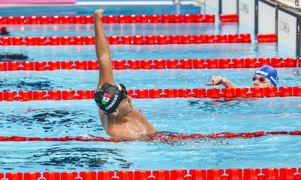 Ángel Camacho finalizó en el quinto lugar en la final de los 50m estilo libre S4 en la para natación, en Juegos Paralímpicos de París 2024.