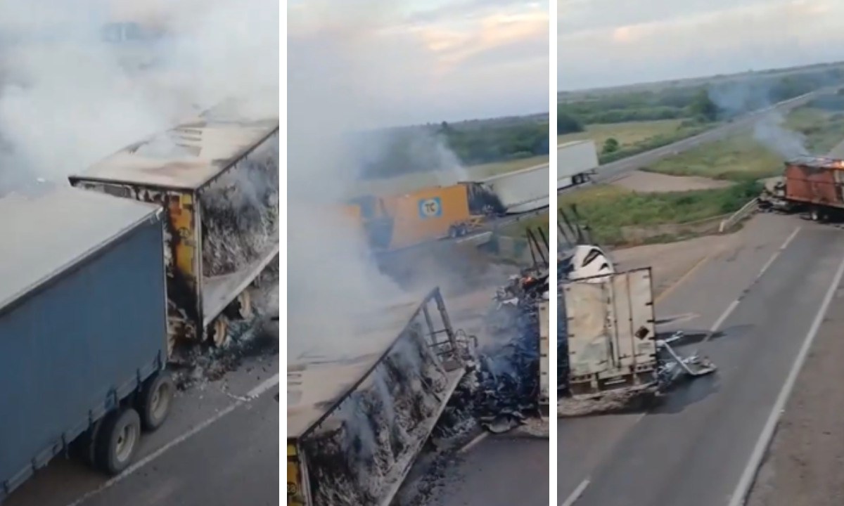 Durante la madrugada de este sábado, se registró la quema de tráileres y el bloqueo de la Maxipista Culiacán-Mazatlán, en Sinaloa.