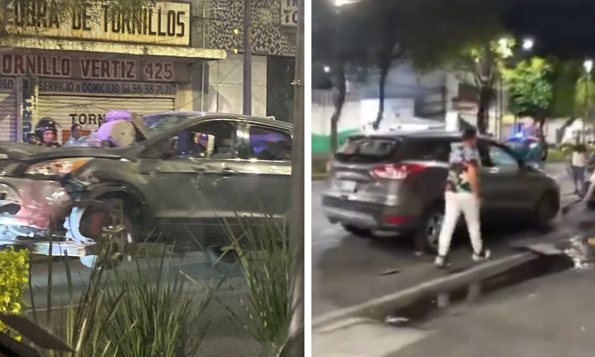 Vecinos de la colonia Buenos Aires, en la alcaldía Cuauhtémoc, destrozaron una camioneta involucrada en la muerte de un motociclista.