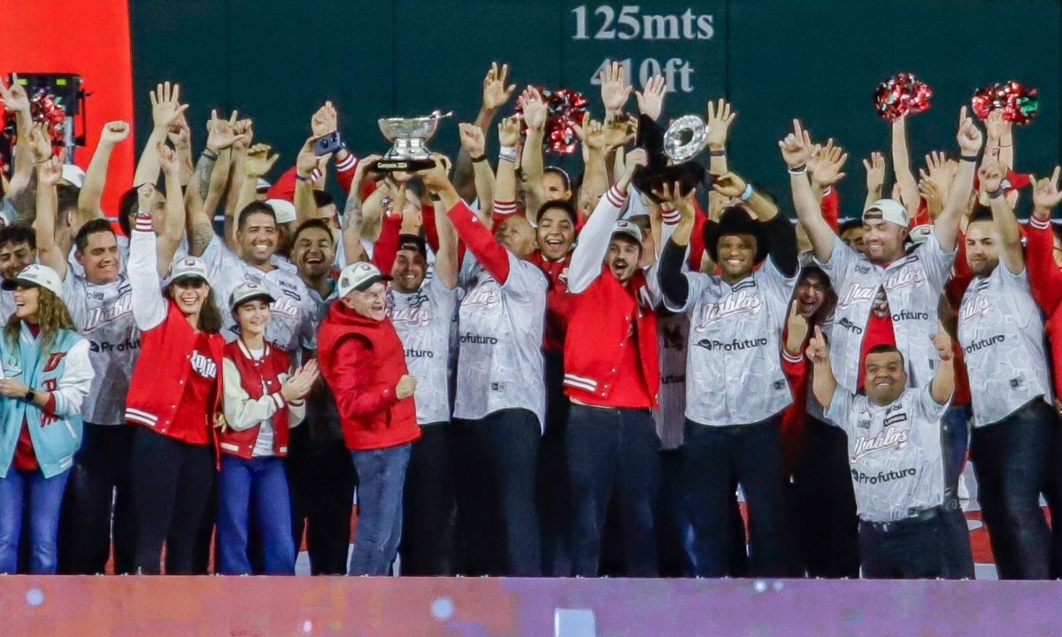 Los Diablos Rojos celebraron en el estadio Alfredo Harp Helú la reciente conquista que tuvieron el lunes pasado ante Sultanes de Monterrey