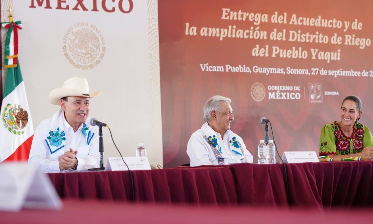 Alfonso Durazo honra el trabajo de AMLO y agradece la continuidad de Claudia Sheinbaum a los Planes de Justicia y al Plan Sonora