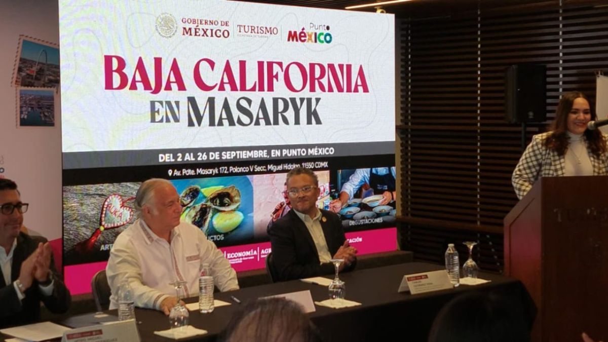 Inauguran exposición de Baja California en Punto México en Polanco, con motivo de la 49 edición del Tianguis Turístico 2025.