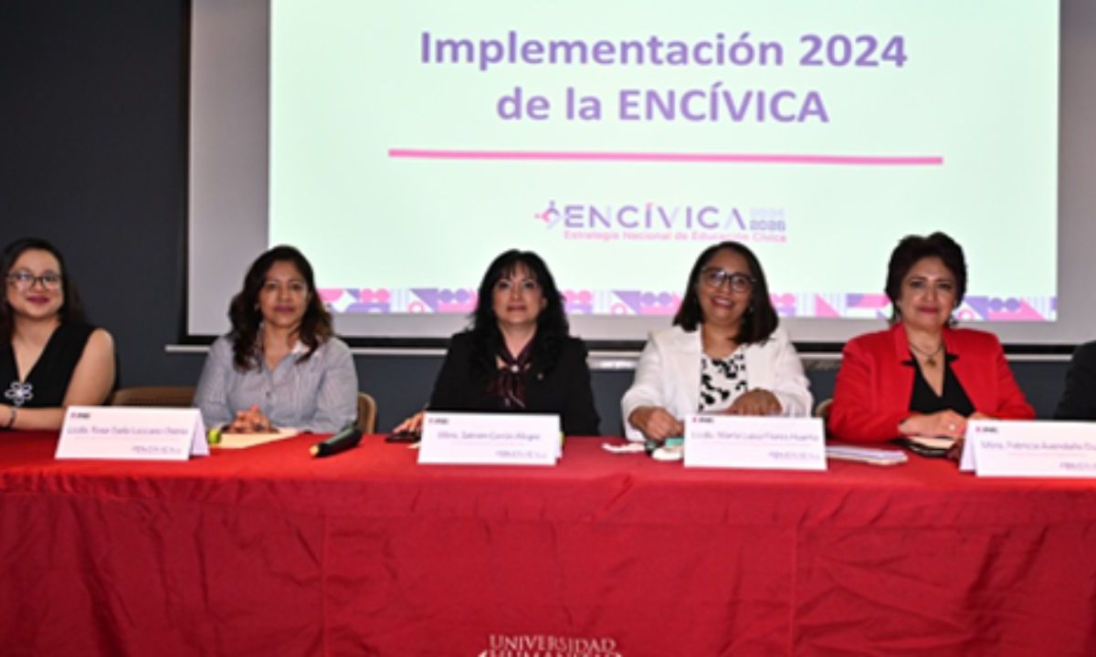 Foro. Funcionarios de los Institutos Electorales a nivel federal y local, así como académicos, participaron en la presentación de la Estrategia Nacional de Educación Cívica 2024-2026.