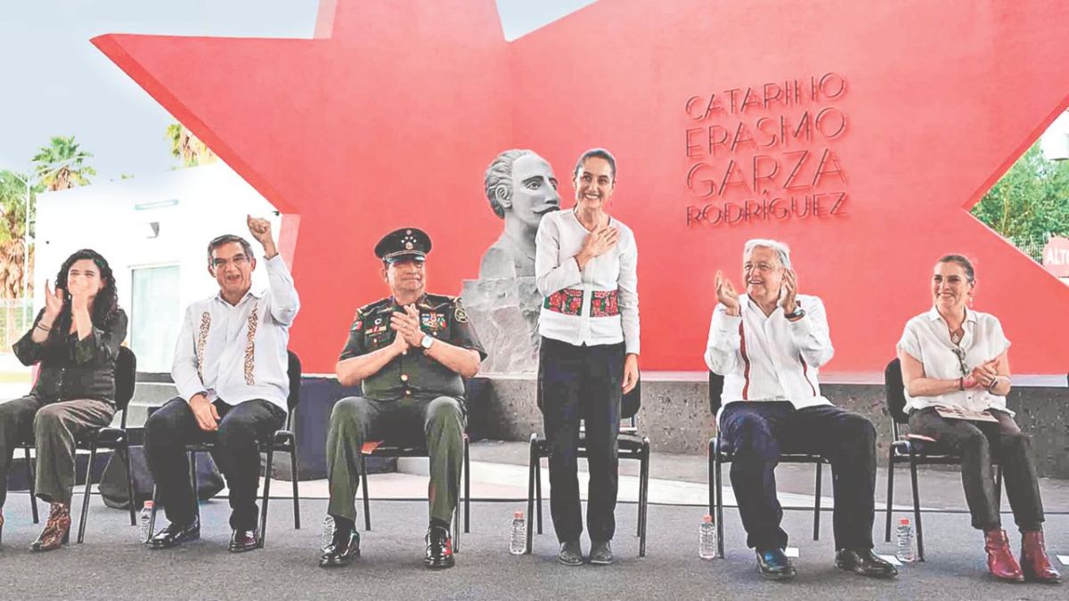 Tamaulipas. La mandataria electa participó ayer en la ceremonia de repatriación y memoria de Catarino Erasmo Garza Rodríguez, revolucionario mexicano, en Matamoros.