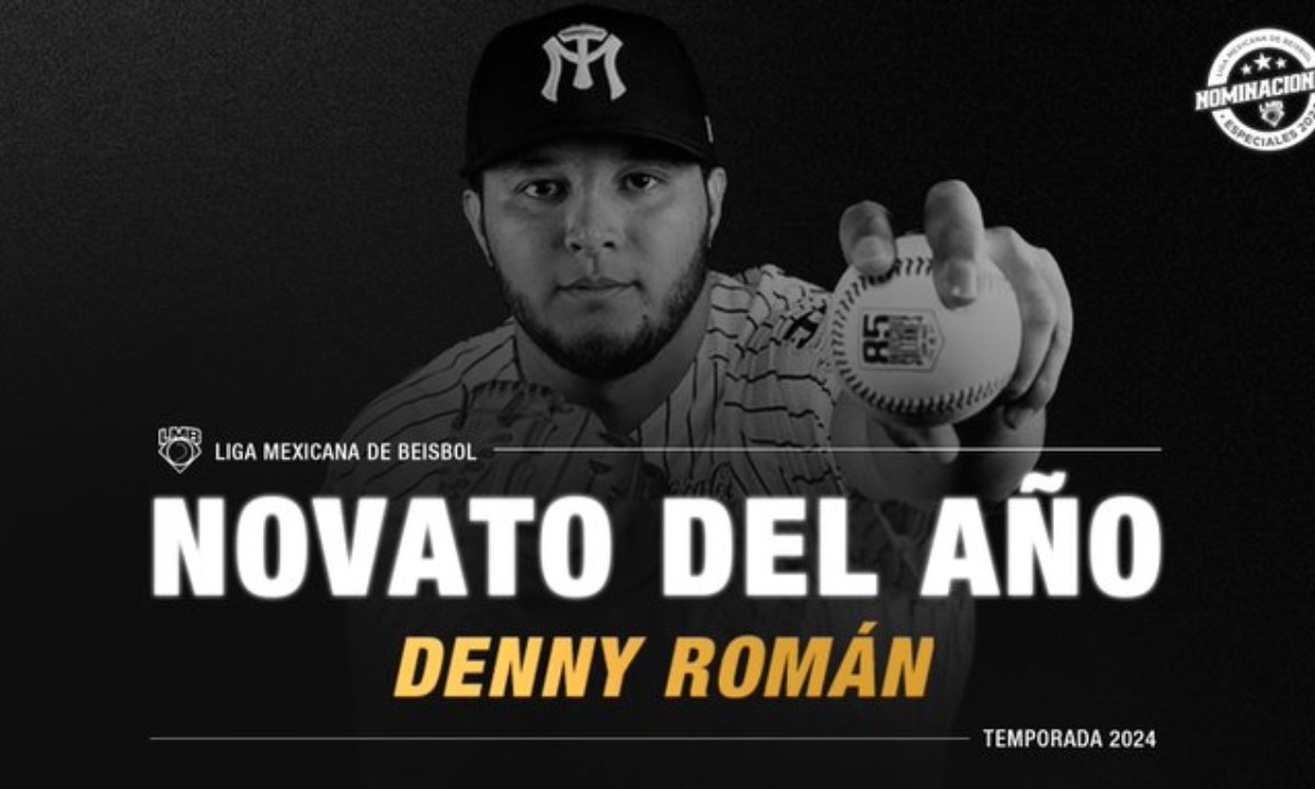 Foto: Liga Mexicana de Beisbol/ Denny Román es nominado como el novato del año