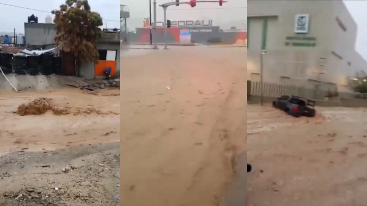 A horas de que toque tierra la tormenta tropical 'Ileana' en Baja California Sur, los primeros estragos comenzaron a sentirse.