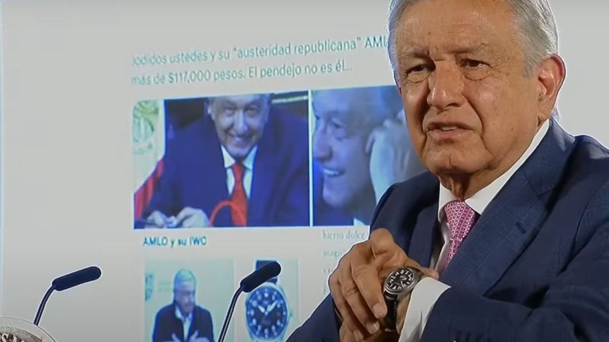 El mandatario aclaró que el reloj que usa no es de gama alta, como se difundió en redes sociales y con un valor estimado en más de 100 mil pesos