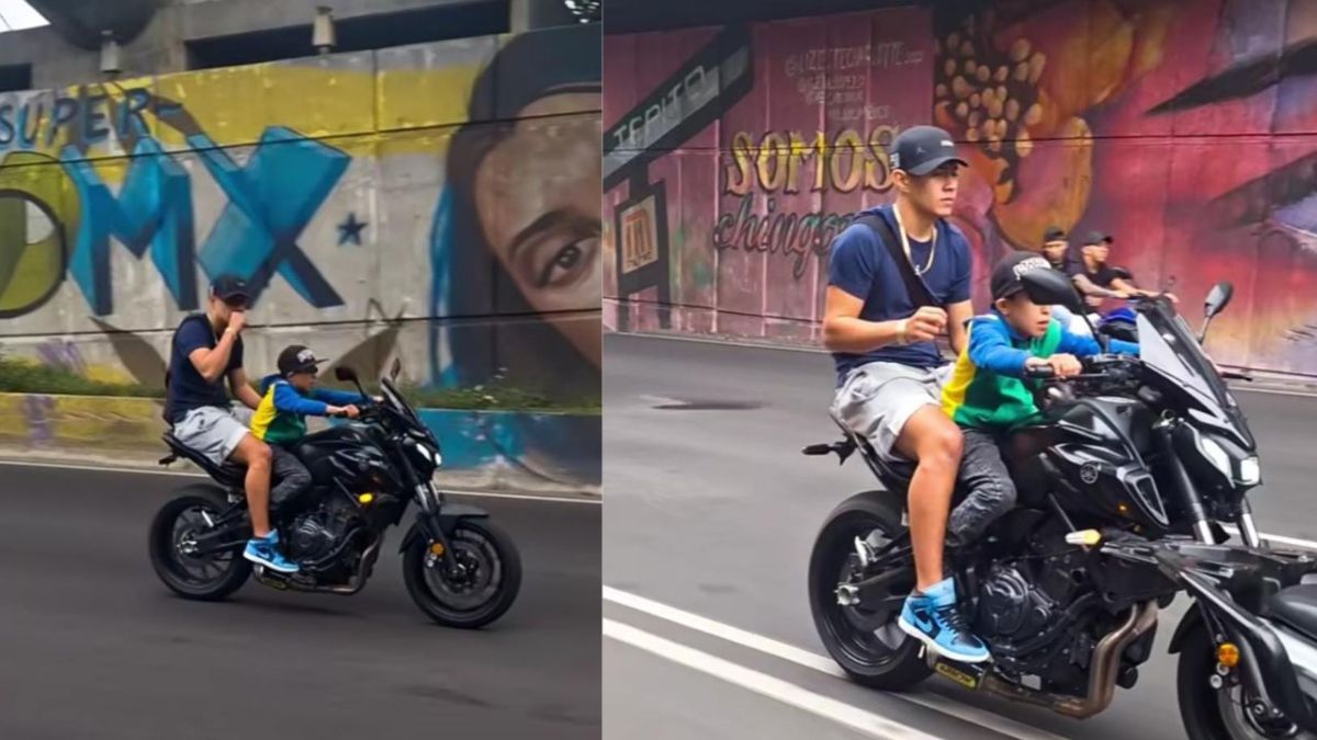 Menor de edad al mando de una moto tras rodada motociclista