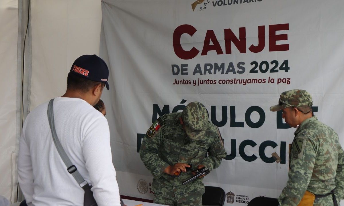 Se destruyeron mil 358 armas de fuego, 840 granadas y 30 mil 745 cartuchos que entregó la ciudadanía.