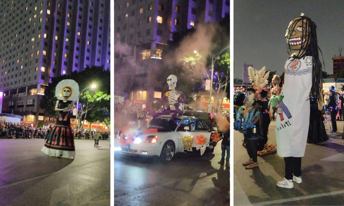 A lo largo de Av. Paseo de la Reforma desfilaron las Catrinas para el disfrute de las y los miles de capitalinos