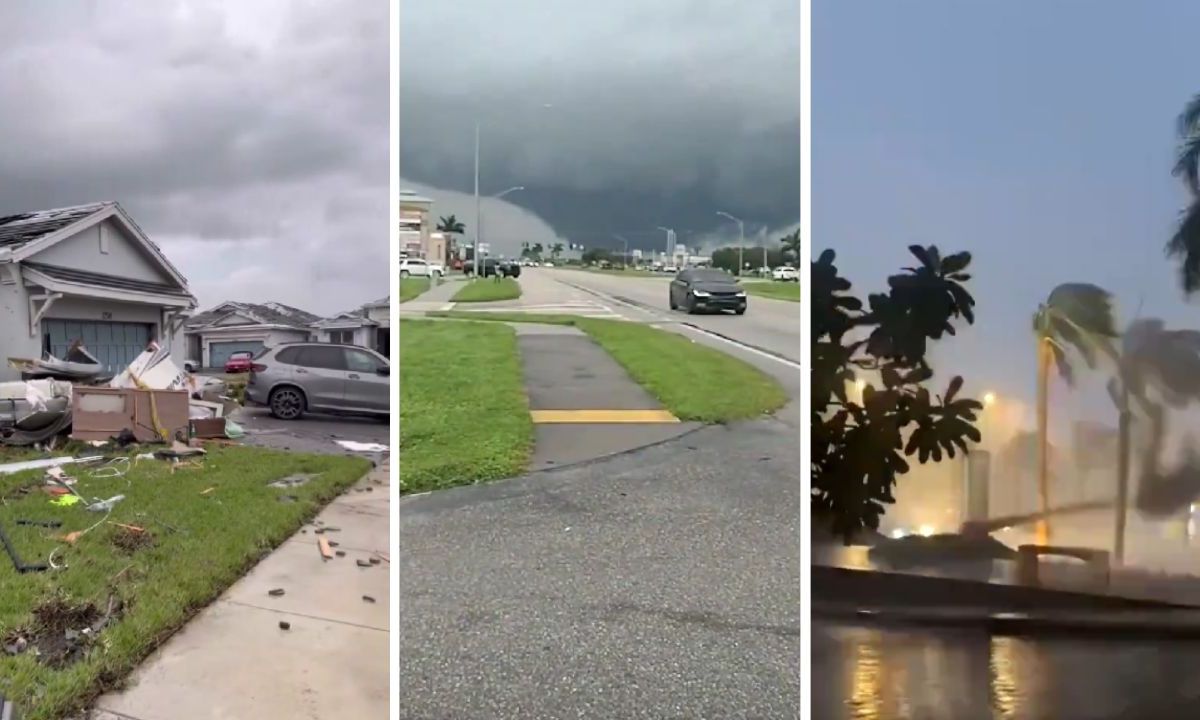 Así fue el paso del huracán Milton por Florida