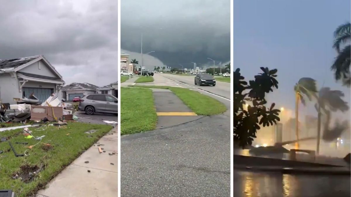 Así fue el paso del huracán Milton por Florida