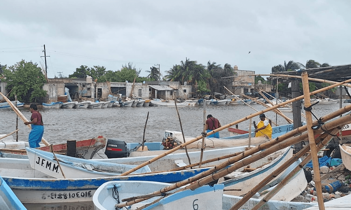 Los pescadores originarios de Puerto Progreso se encontraban a bordo de cuatro embarcaciones