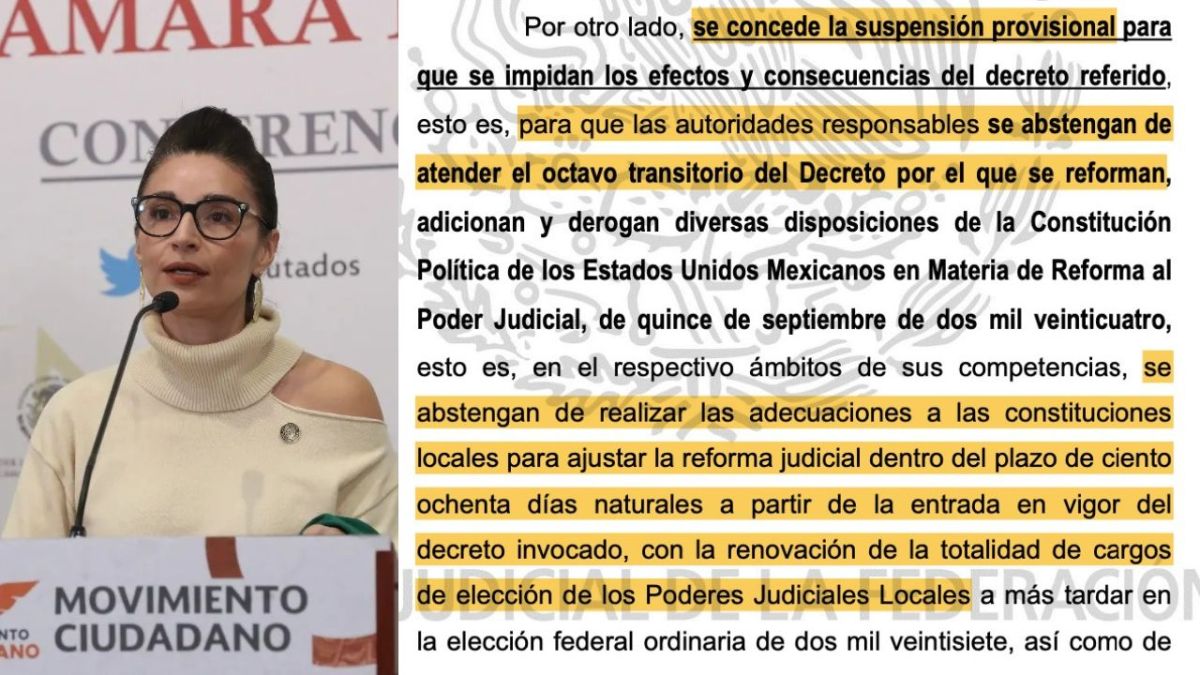 Obtiene MC amparo contra reforma judicial