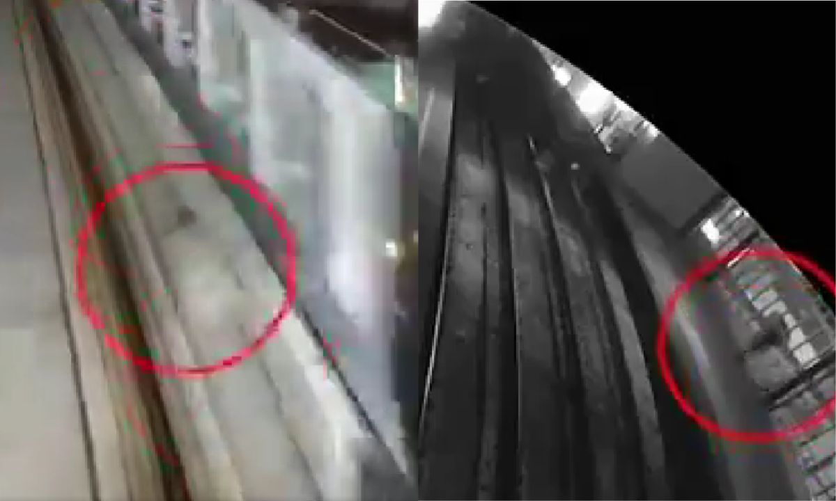 Revelan video de presunto intento de sabotaje en una línea del Metrorrey