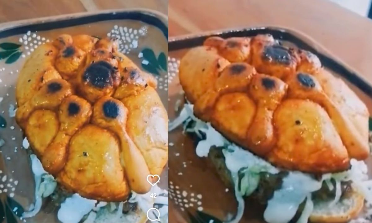 Crean el 'Pambamuerto' la fusión "perfecta" entre un pan de muerto y el clásico pambazo