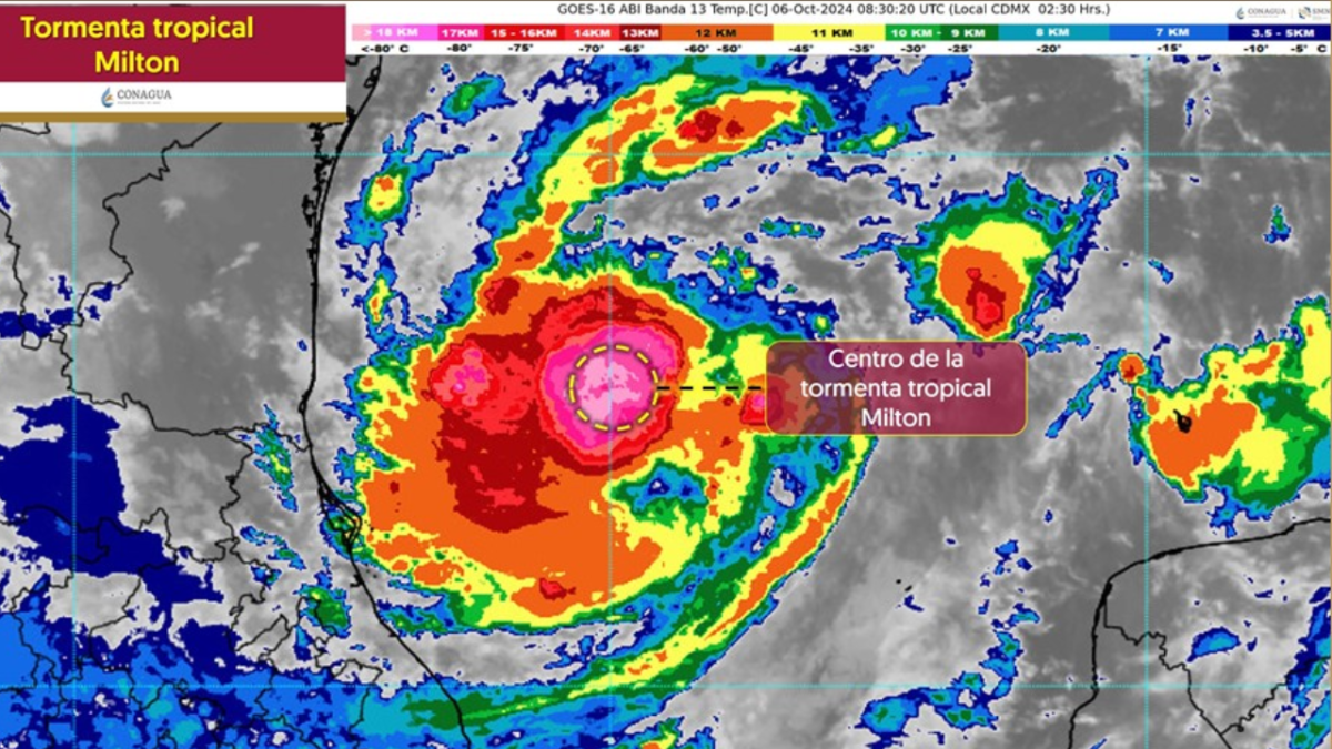 Tormenta tropical milton afectará estados