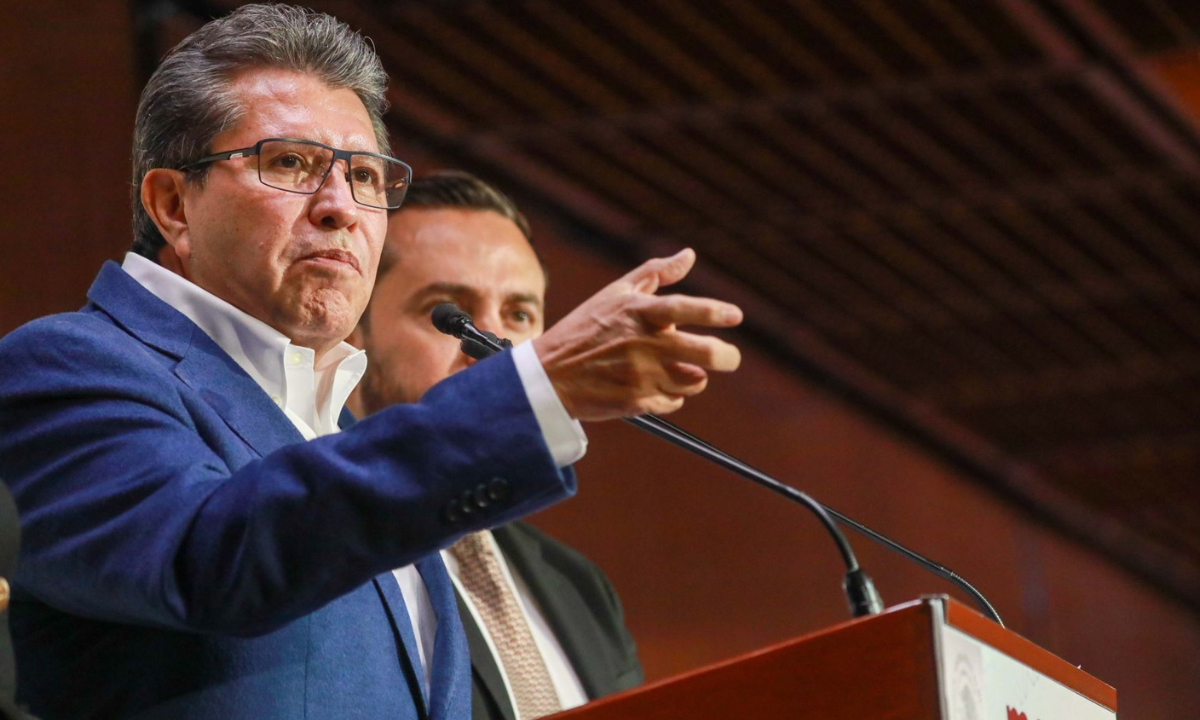 Ricardo Monreal líder de la bancada de Morena en la Cámara de Diputados.