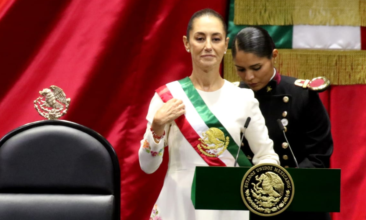 Claudia Sheinbaum toma protesta ante San Lázaro