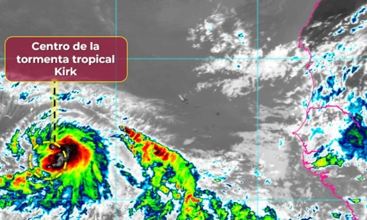 Tormenta tropical Kirk pasa a ser hucarán cat 1