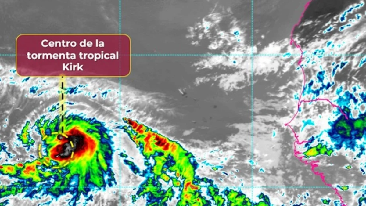 Tormenta tropical Kirk pasa a ser hucarán cat 1