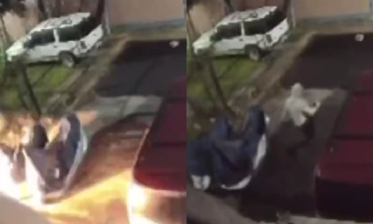 VIDEO: de extorsionadores detonando un explosivo en Tultitlán.