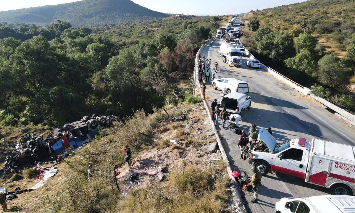 Durante la madrugada de este sábado se registró un accidente carretero en Zacatecas