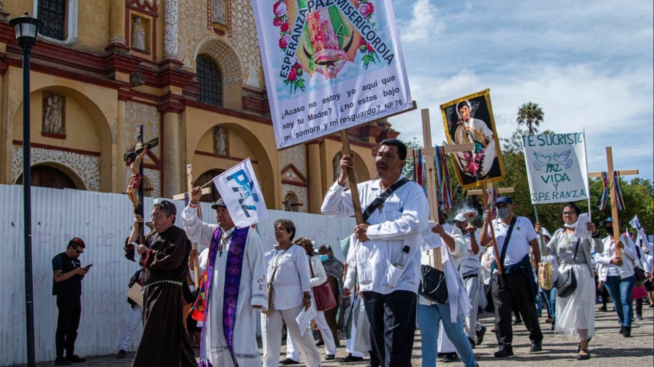 Photo: Cuartoscuro/ The Seminary of the Council of San Cristóbal shared the news of the death of the victim, whom they will remember as a “priest, brother and friend of the community.”