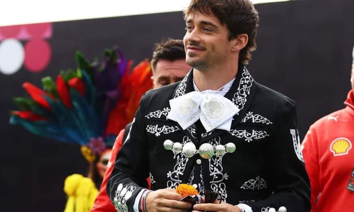 Charles Leclerc se visten de mariachi para el GP de México