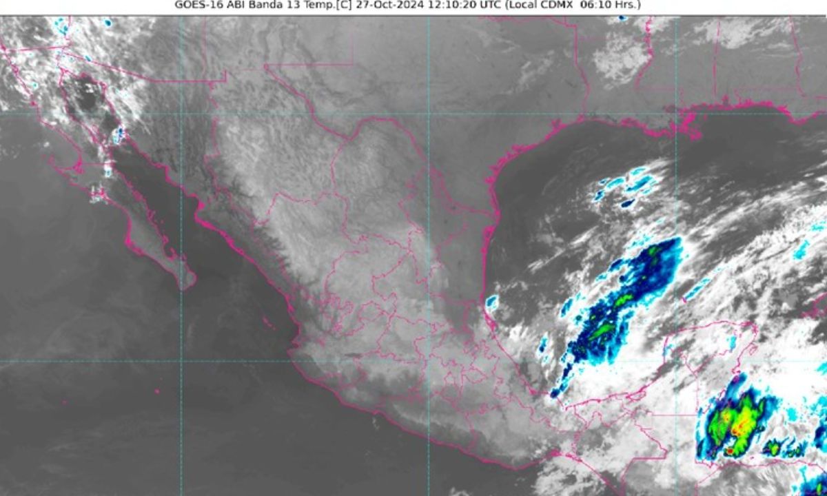 Condicines climatológicas en México para el domingo 27 de octubre.