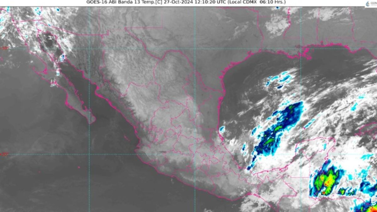 Condicines climatológicas en México para el domingo 27 de octubre.