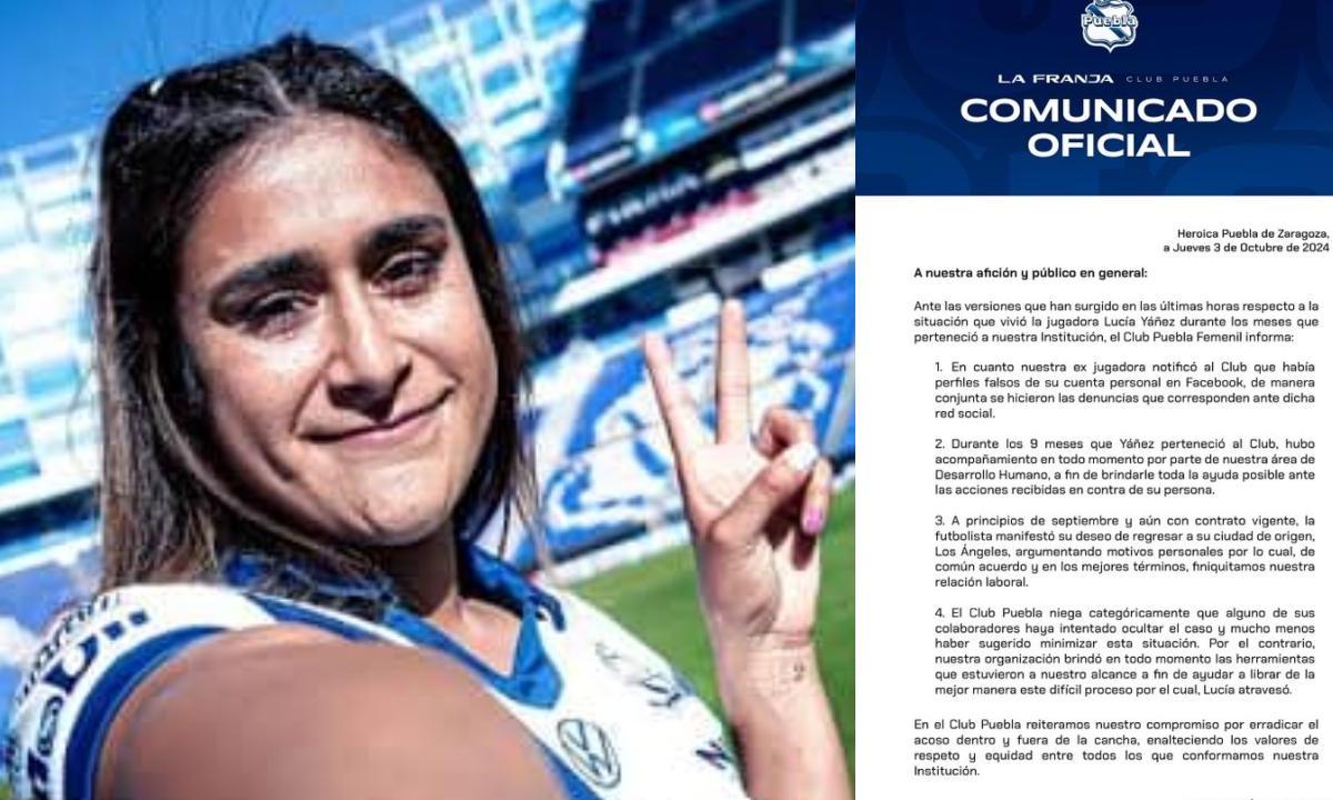 Tras darse a conocer el caso de la jugadora Lucía Yáñez, el club Puebla Femenil negó haber ocultado el caso de la futbolista.