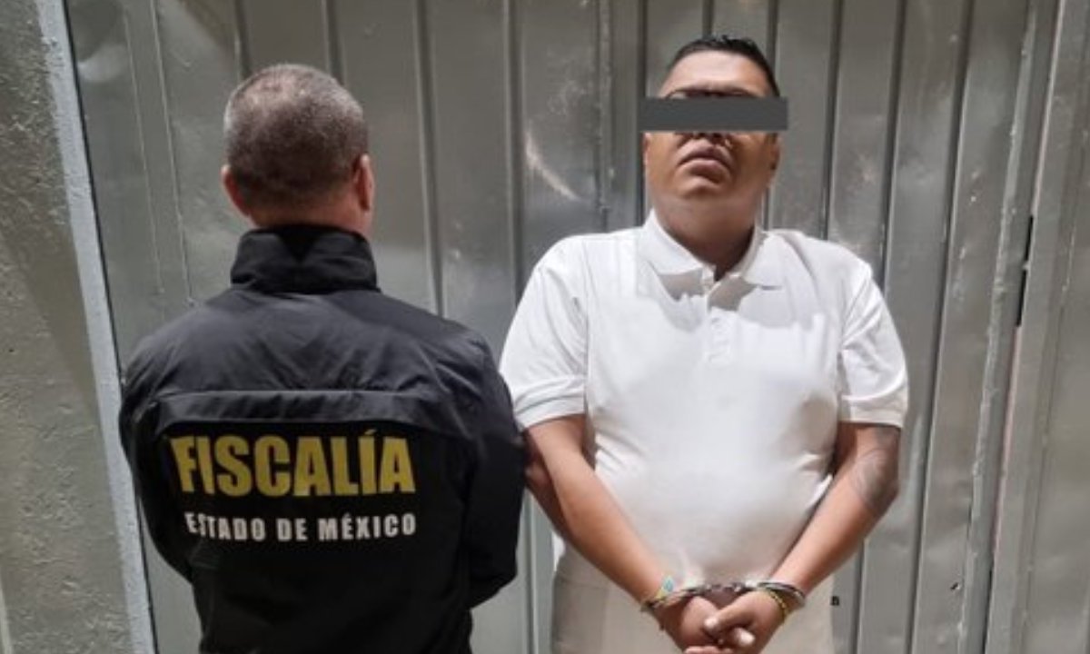 Elementos de la Fiscalía General de Justicia del Estado de México detuvieron a Aldo Omar "N", alias "El Pasteles", en Ecatepec