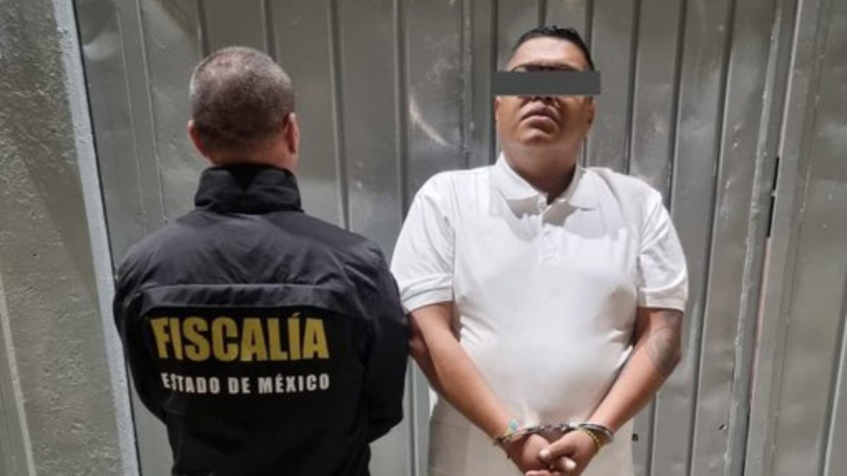 Elementos de la Fiscalía General de Justicia del Estado de México detuvieron a Aldo Omar "N", alias "El Pasteles", en Ecatepec