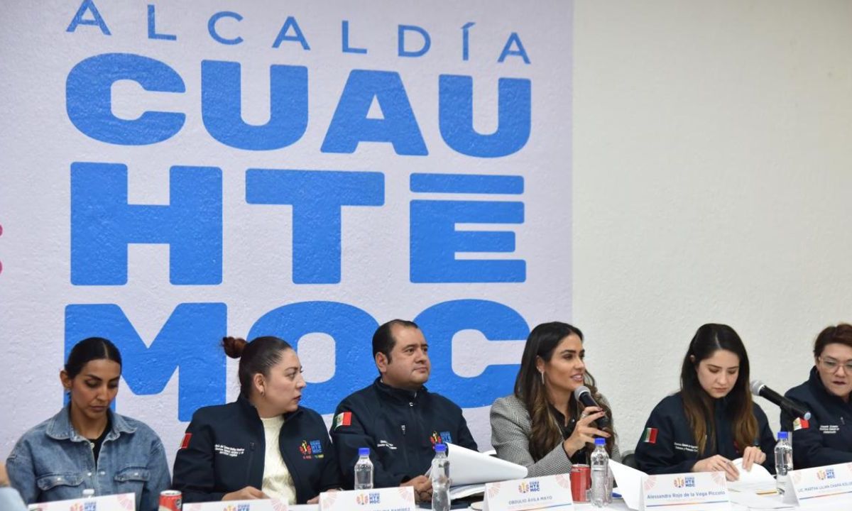 Fiscalía de Justicia y SSC, participaron en el Comité de Seguridad en Cuauhtémoc, junto a la alcaldesa Alessandra Rojo de la Vega.