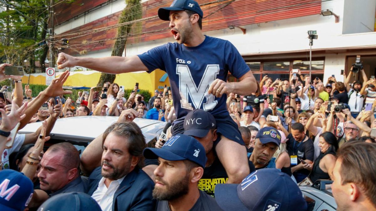 OUTSIDER. Marçal centró su campaña en acusaciones y burlas hacia sus rivales