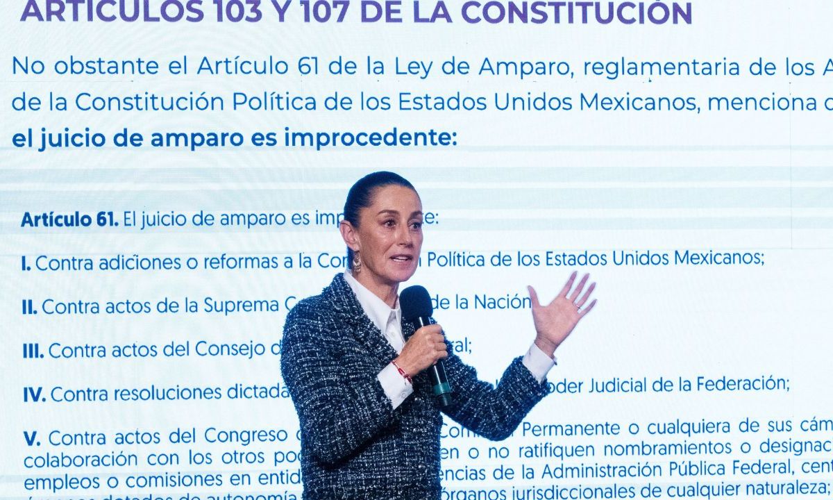 Cautela. La presidenta Sheinbaum advirtió que acudirá ante el Congreso de la Unión para preguntar si es factible la orden de una jueza sobre el DOF.