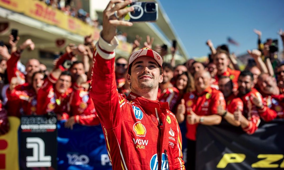 Ferrari puso fin a la marca de tres victorias que sostenía Red Bull con Max Verstappen en EU de tres años consecutivos con el neerlandés en el primer lugar