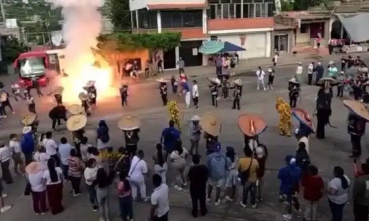 ACCIDENTE. Los habitantes participaban en la festividad de San Rafael Arcangel.