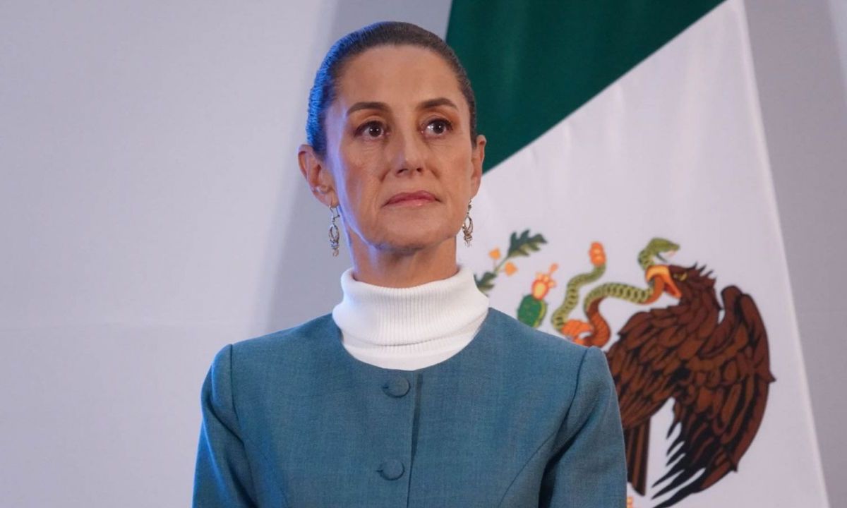 Sheinbaum durante la mañanera del pueblo del 30 de octubre.