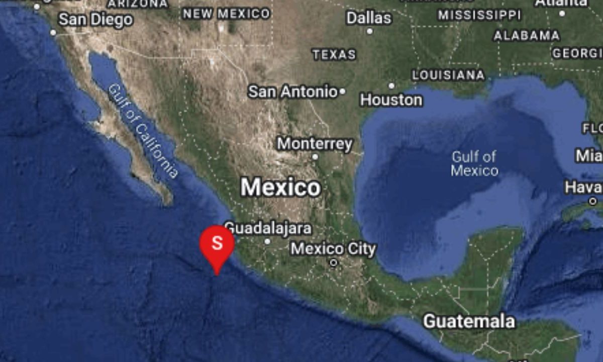 Durante la tarde de este 15 de octubre se registró un sismo de magnitud 5.2 al suroeste de Cihuatlán, Jalisco.