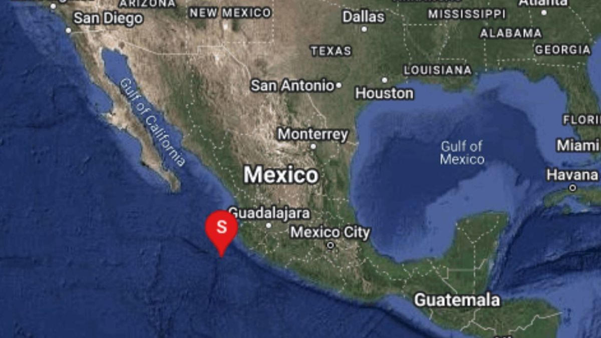 Durante la tarde de este 15 de octubre se registró un sismo de magnitud 5.2 al suroeste de Cihuatlán, Jalisco.