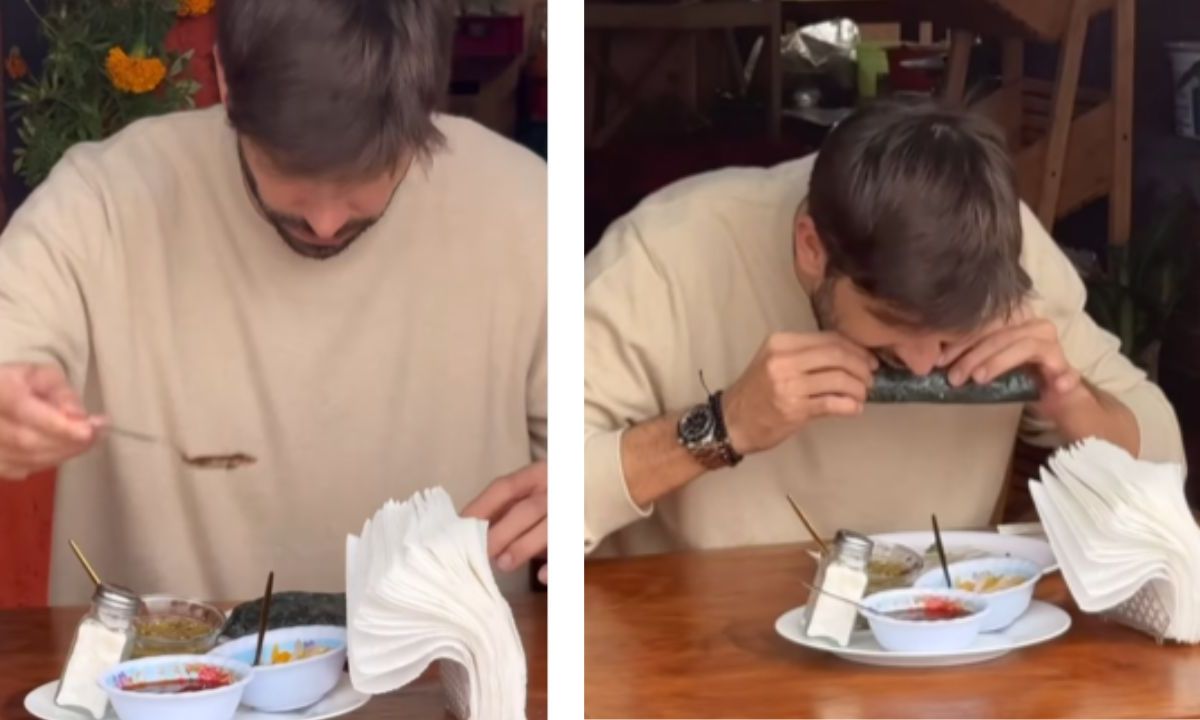 Gerard Piqué fue captado comiendo quesadillas de masa azul en La Marquesa