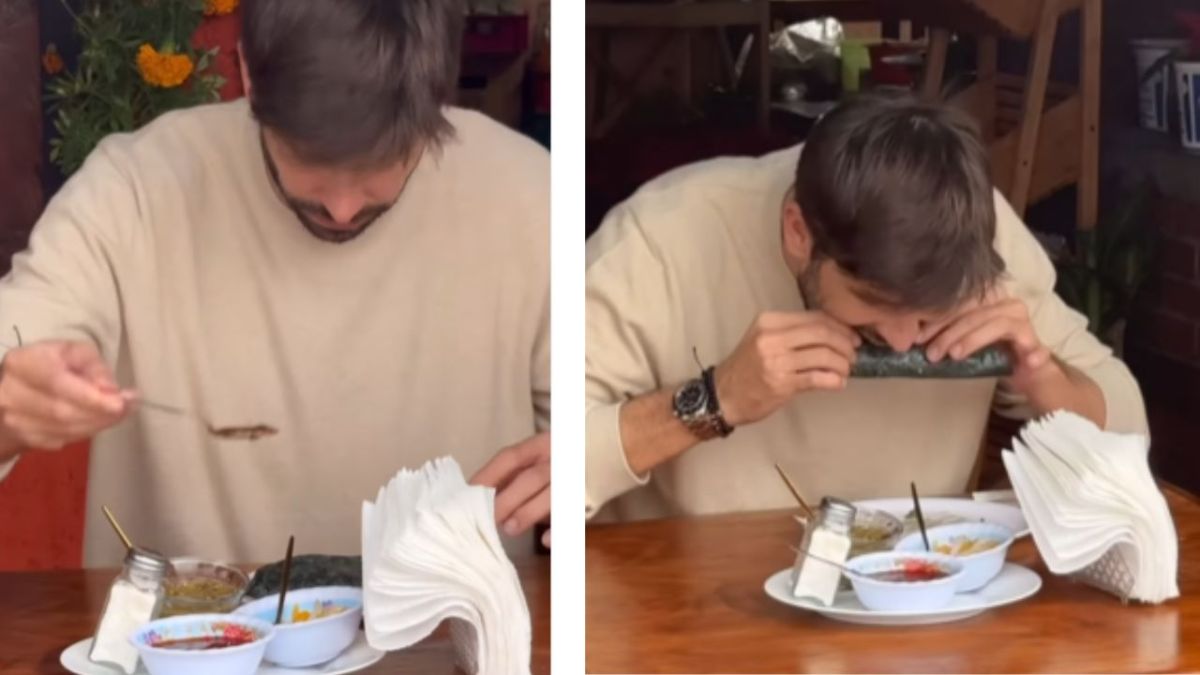 Gerard Piqué fue captado comiendo quesadillas de masa azul en La Marquesa