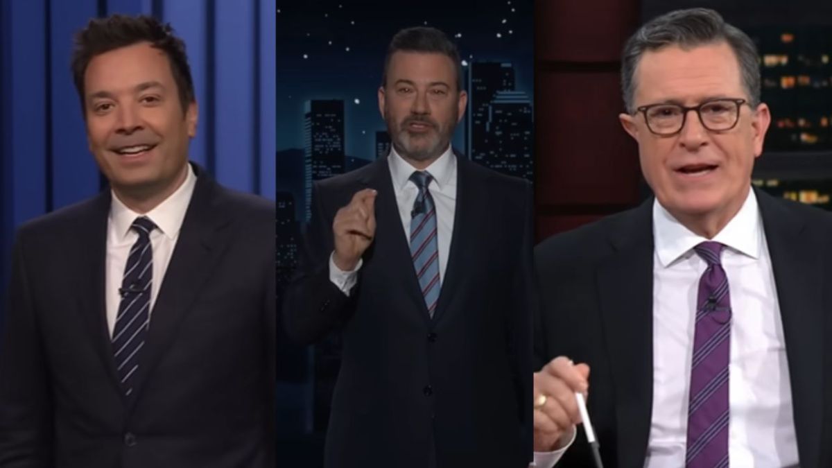 Jimmy Fallon, Stephen Colbert y Jimmy Kimmel, manifestaron con mucho humor su “enfado” ante el resultado electoral en EU